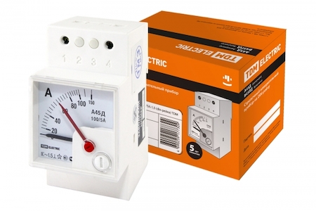 TDM ELECTRIC SQ1102-0301 Амперметр А45Д  100/5А-1,5 (din-рейка) TDM